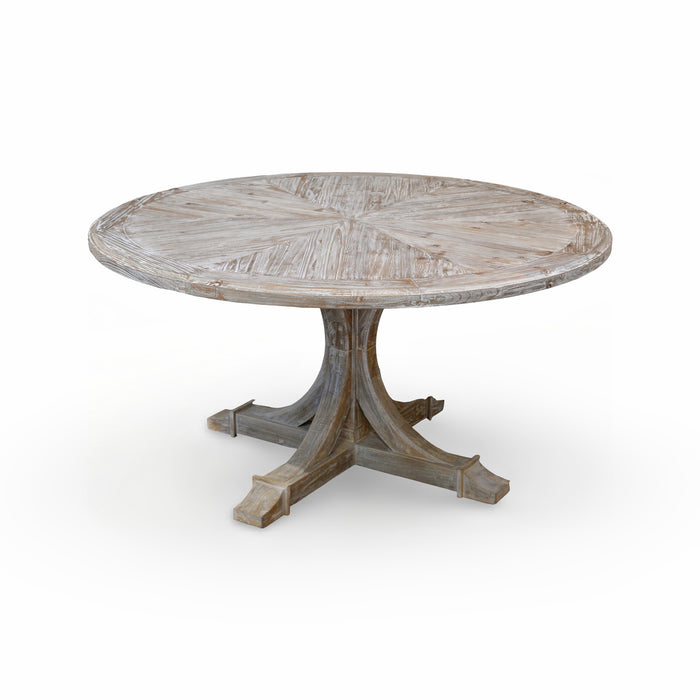 GJ Styles - Pine Heavy Wash Round Dining Table - CL20 - GreatFurnitureDeal