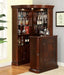 Furniture of America - Voltaire Corner Curio in Dark Cherry - CM-CR142-CURIO - GreatFurnitureDeal