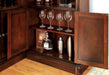 Furniture of America - Voltaire Corner Curio in Dark Cherry - CM-CR142-CURIO - GreatFurnitureDeal