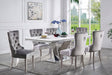 Furniture of America - Valdevers Dining Table in Chrome - CM3294T-SS-TABLE - GreatFurnitureDeal
