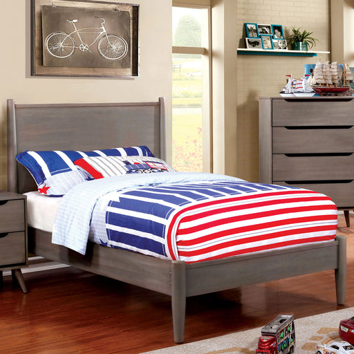 Furniture of America - Lennart 3 Piece Twin Bedroom Set in Grey - CM7386GY-T-3SET - GreatFurnitureDeal