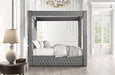 Furniture of America - Etherea King Bed in Grey - CM7482GY-K - GreatFurnitureDeal
