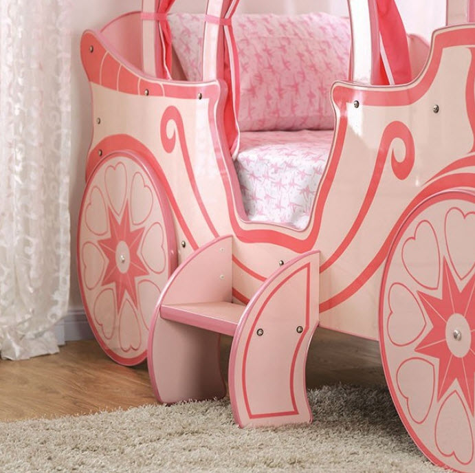 Furniture of America - Arianna Twin Bed in Pink - CM7630-BED - GreatFurnitureDeal