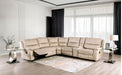Furniture of America - Jerominus Sectional in Beige - CM9912BG-SECT - GreatFurnitureDeal