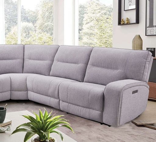 Furniture of America - Tyrone Power Sectional in Gray - CM9913GY-SECT-PM - GreatFurnitureDeal
