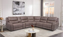 Furniture of America - Demetrius Power Sectional in Slate Brown - CM9930BR-SECT-PM - GreatFurnitureDeal