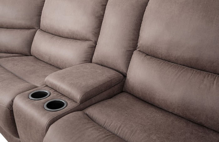 Furniture of America - Demetrius Power Sectional in Slate Brown - CM9930BR-SECT-PM - GreatFurnitureDeal