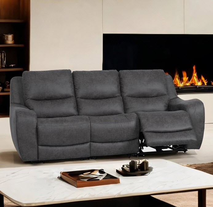 Furniture of America - Demetrius 2 Piece Power Sofa Set in Dark Gray - CM9931DG-SF-PM-PK-2SET - GreatFurnitureDeal
