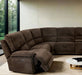 Furniture of America - Damasus Power Sectional in Java - CM9932DB-SECT-PM - GreatFurnitureDeal