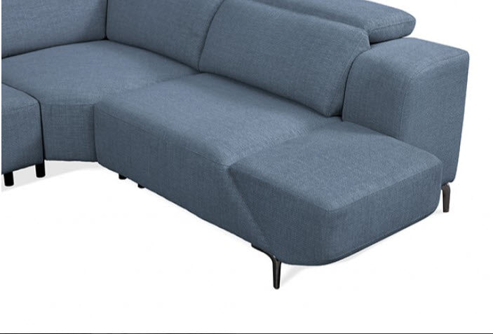 Furniture of America - Melancton Power Sectional in Blue - CM9933BL-SECT-PM - GreatFurnitureDeal