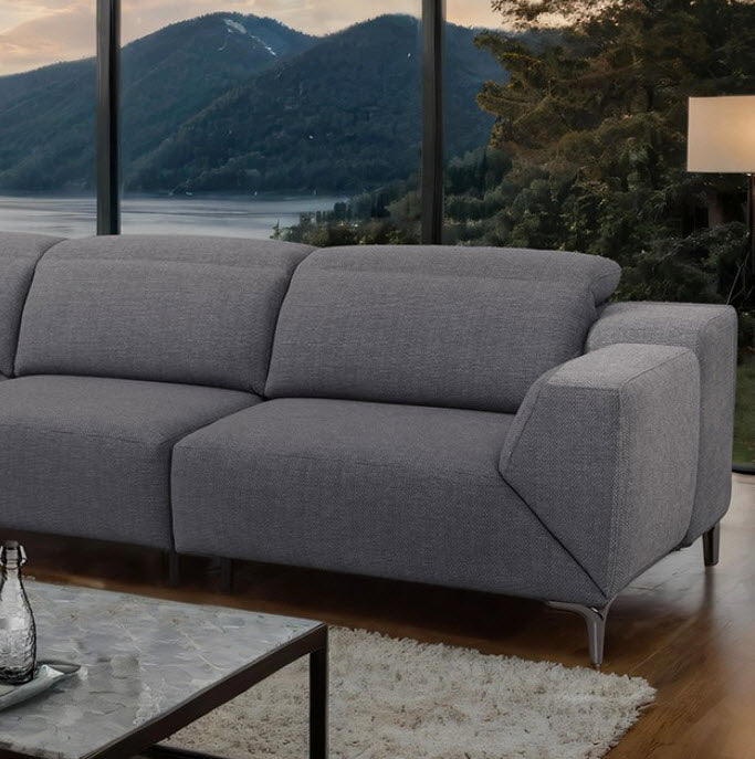 Furniture of America - Melancton Power Sectional in Dark Gray - CM9933DG-SECT-PM - GreatFurnitureDeal