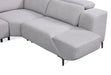 Furniture of America - Melancton Power Sectional in Light Gray - CM9933LG-SECT-PM - GreatFurnitureDeal