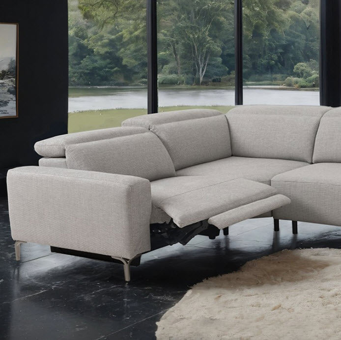 Furniture of America - Melancton Power Sectional in Light Gray - CM9933LG-SECT-PM - GreatFurnitureDeal