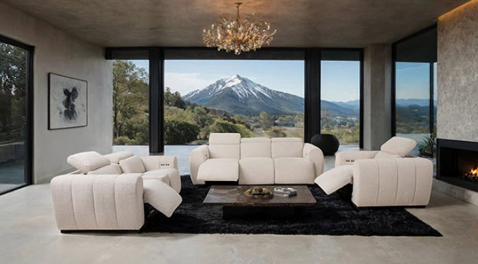 Furniture of America - Thaddea Power Sofa in White - CM9934WH-SF-PM-PK - GreatFurnitureDeal