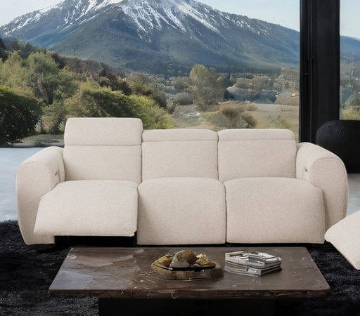 Furniture of America - Thaddea 2 Piece Power Sofa Set in White - CM9934WH-SF-PM-PK-2SET - GreatFurnitureDeal