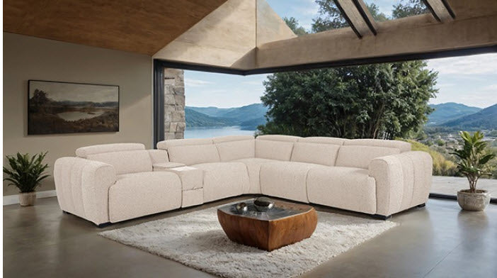 Furniture of America - Thaddea Power Sectional in White - CM9935WH-SECT-PM - GreatFurnitureDeal