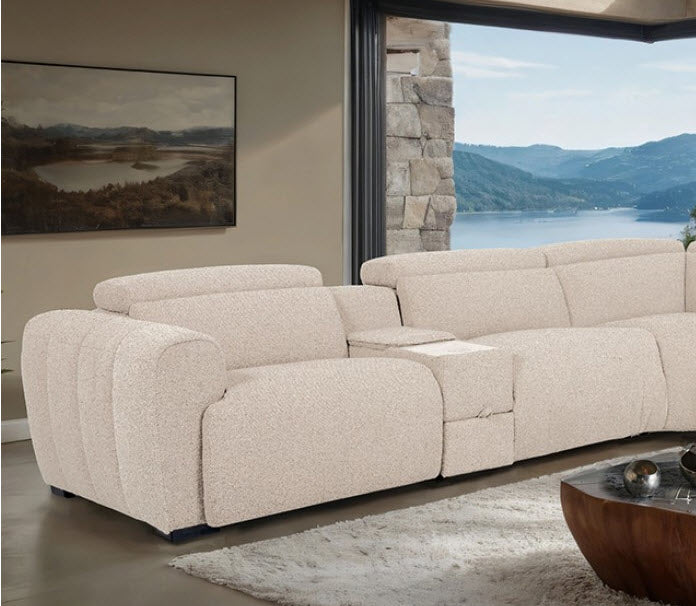 Furniture of America - Thaddea Power Sectional in White - CM9935WH-SECT-PM - GreatFurnitureDeal