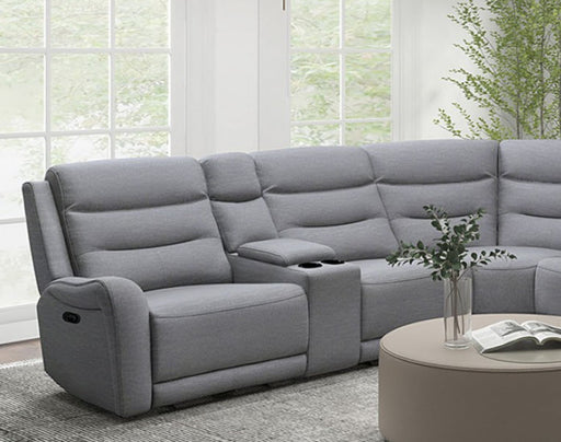 Furniture of America - Matthias Motion Sectional in Gray - CM9987GY-M-SECT - GreatFurnitureDeal