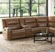 Furniture of America - Leolinus Motion Sectional in Brown - CM9989BR-M-SECT - GreatFurnitureDeal