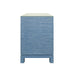 Worlds Away - Cole Two Drawer Side Table in Blue Dyed Grasscloth - COLE BL - GreatFurnitureDeal