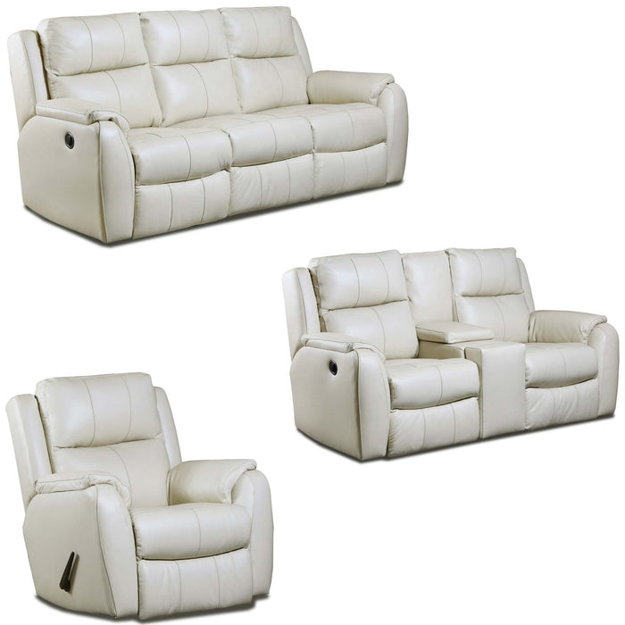 Southern Motion - Marquis 3 Piece Reclining Living Room Set in Cream - 332-31-21-1332S - GreatFurnitureDeal