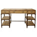 GJ Styles - Pine And Iron Desk With Drawers - CS05 - GreatFurnitureDeal
