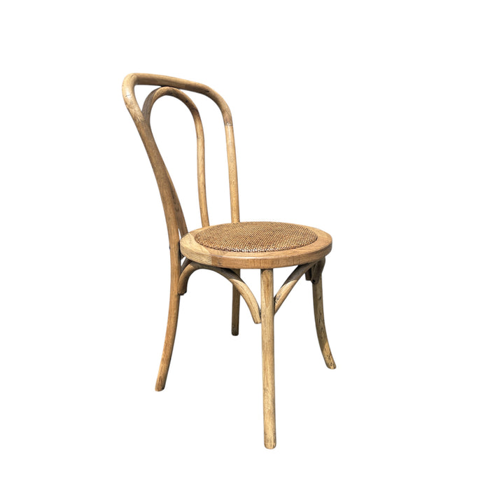 GJ Styles - Bistro Chair With Woven Seat in Oak - CS126 - GreatFurnitureDeal