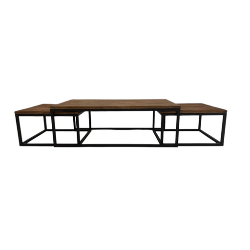GJ Styles - Reclaimed Oak Nesting Coffee Tables - CS132 - GreatFurnitureDeal