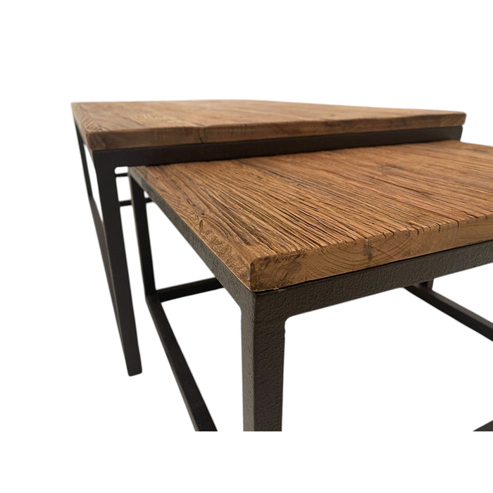 GJ Styles - Reclaimed Oak Nesting Coffee Tables - CS132 - GreatFurnitureDeal