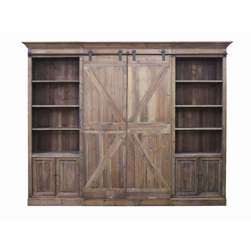GJ Styles - Barn Door Entertainment Cabinet In Pine - CS141 - GreatFurnitureDeal