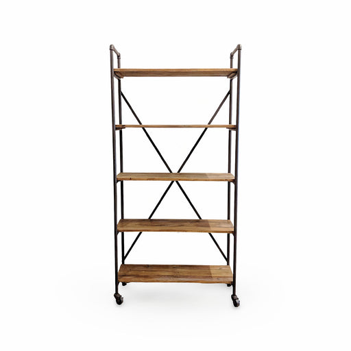 GJ Styles - Old Pine And Iron X-Back Single Shelf - CS154 - GreatFurnitureDeal