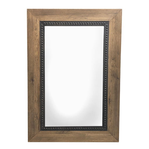 GJ Styles - Reclaimed Oak Mirror with Iron Frame - CS162 - GreatFurnitureDeal