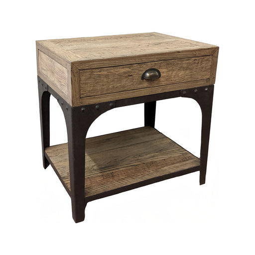 GJ Styles - Reclaimed Oak Side Table with Shelf - CS172 - GreatFurnitureDeal