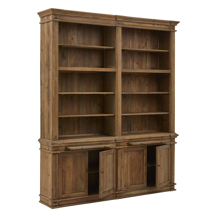 GJ Styles - Double Bookcase In Pine - CS17 - GreatFurnitureDeal