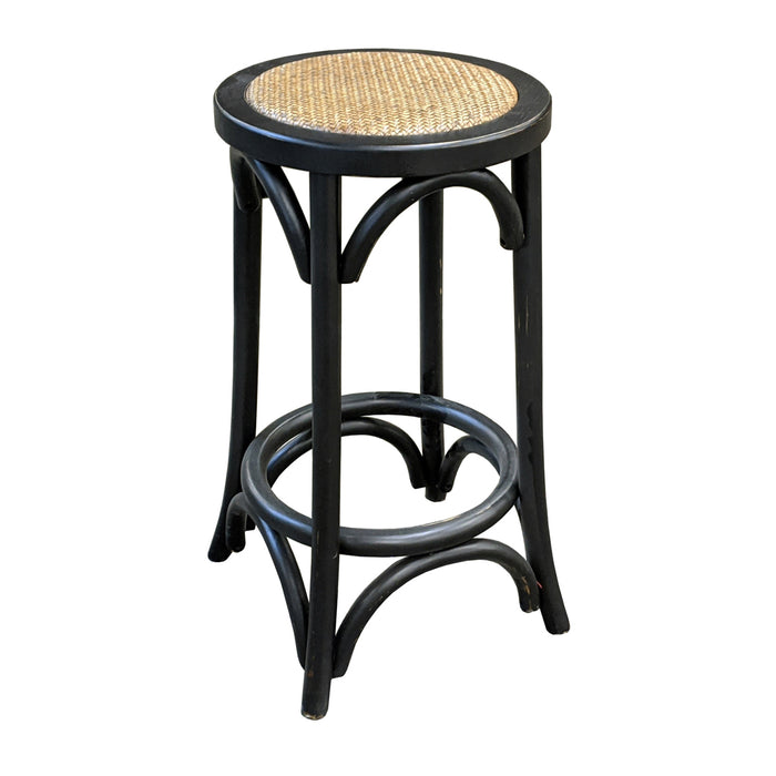 GJ Styles - Reclaimed Elm Counter Stool in Black - CS181 - GreatFurnitureDeal
