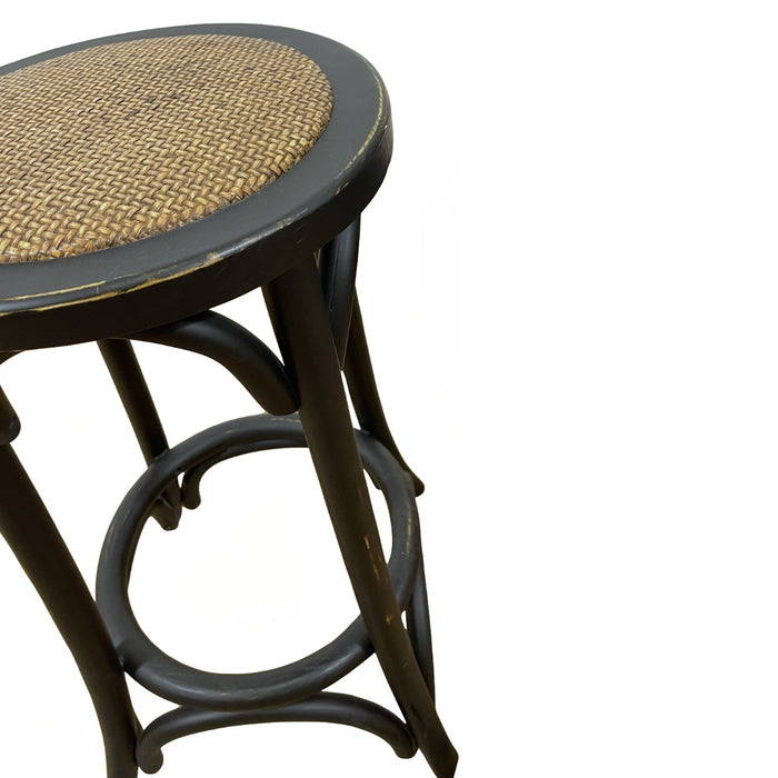 GJ Styles - Reclaimed Elm Counter Stool in Black - CS181 - GreatFurnitureDeal