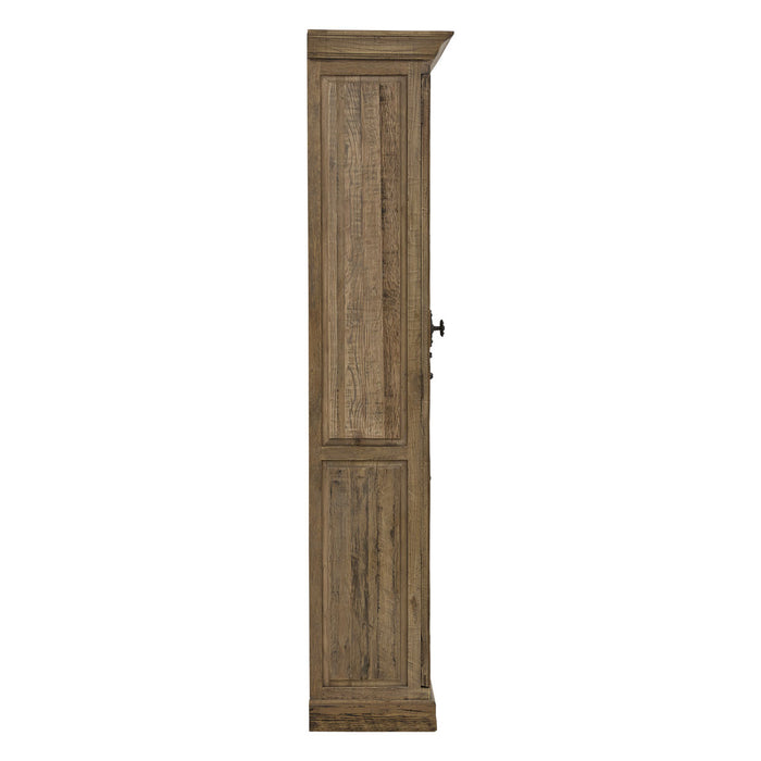 GJ Styles - Oak Cabinet W/Distressed Shelving - CS182 - GreatFurnitureDeal
