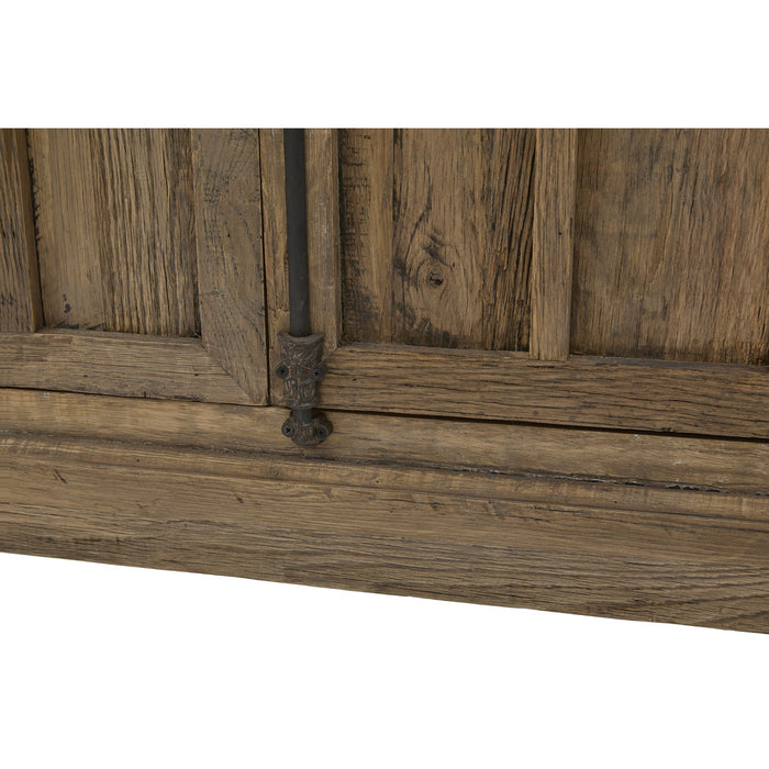 GJ Styles - Oak Cabinet W/Distressed Shelving - CS182 - GreatFurnitureDeal