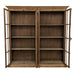 GJ Styles - Four Door Bookcase in Natural Old Oak - CS196 - GreatFurnitureDeal