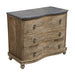 GJ Styles - Pine Serpentine Chest W/Blue Stone Top - CS204 - GreatFurnitureDeal