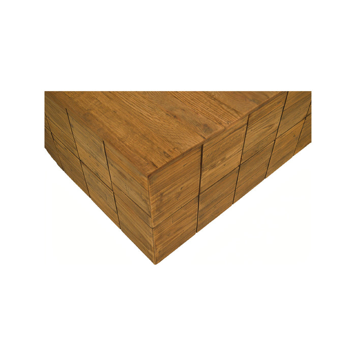 GJ Styles - Oak & Pine Block Coffee Table - CS216 - GreatFurnitureDeal