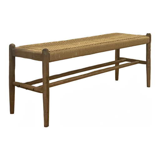 GJ Styles - Reclaimed Oak Bench with Woven Seat - CS218 - GreatFurnitureDeal
