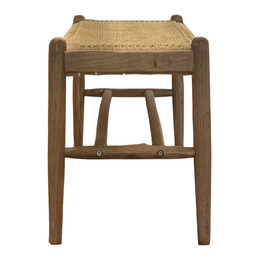 GJ Styles - Reclaimed Oak Bench with Woven Seat - CS218 - GreatFurnitureDeal