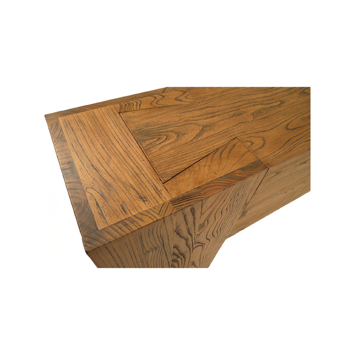 GJ Styles - Reclaimed Elm Console In Antique Brown - CS220 - GreatFurnitureDeal