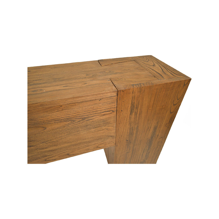 GJ Styles - Reclaimed Elm Console In Antique Brown - CS220 - GreatFurnitureDeal