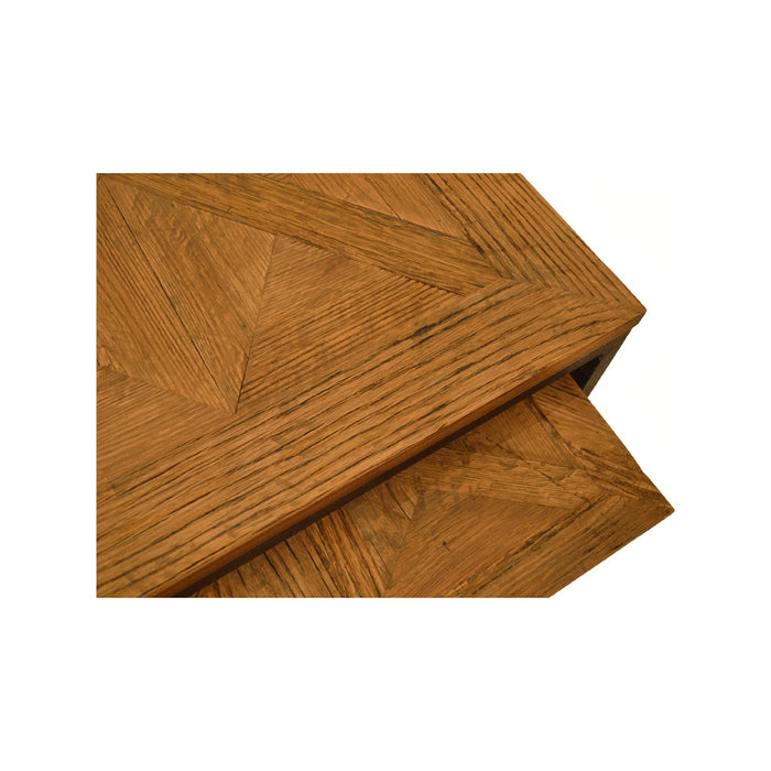 GJ Styles - Nesting Oak & Iron Coffee Tables - CS222 - GreatFurnitureDeal