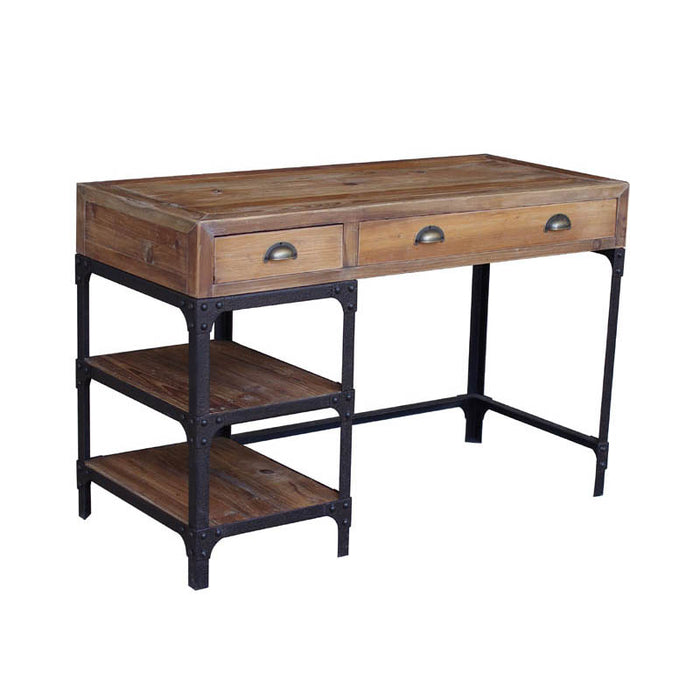 GJ Styles - Pine & Iron Desk Small - CS31 - GreatFurnitureDeal
