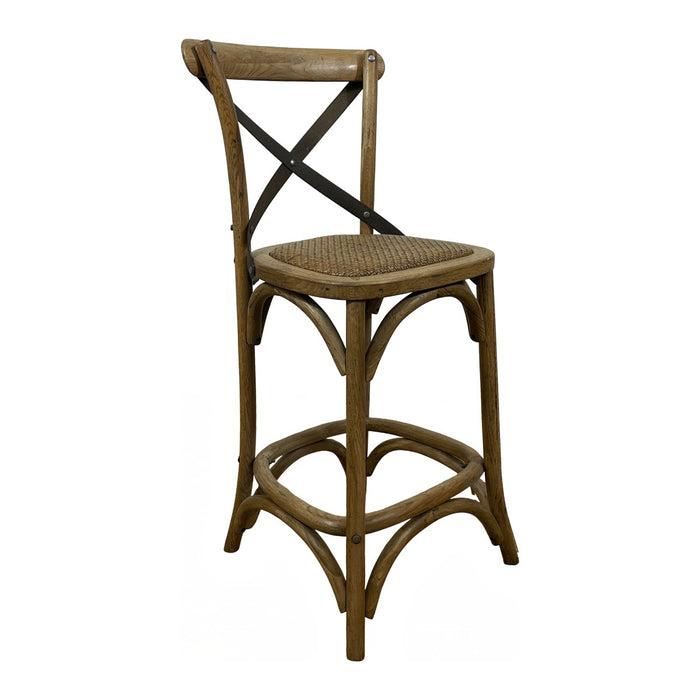 GJ Styles - Counter Chair with Metal Cross - CS67 - GreatFurnitureDeal