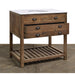 GJ Styles - Old Pine Single Vanity White Marble - CS97-W - GreatFurnitureDeal