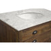 GJ Styles - Old Pine Single Vanity White Marble - CS97-W - GreatFurnitureDeal